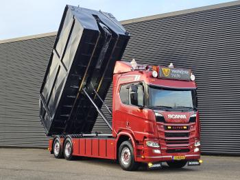 Scania R530 6x2 PALFINGER HAAK + EPSILON KRAAN + FLOOR AANHANGER